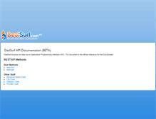 Tablet Screenshot of api.dealsurf.com